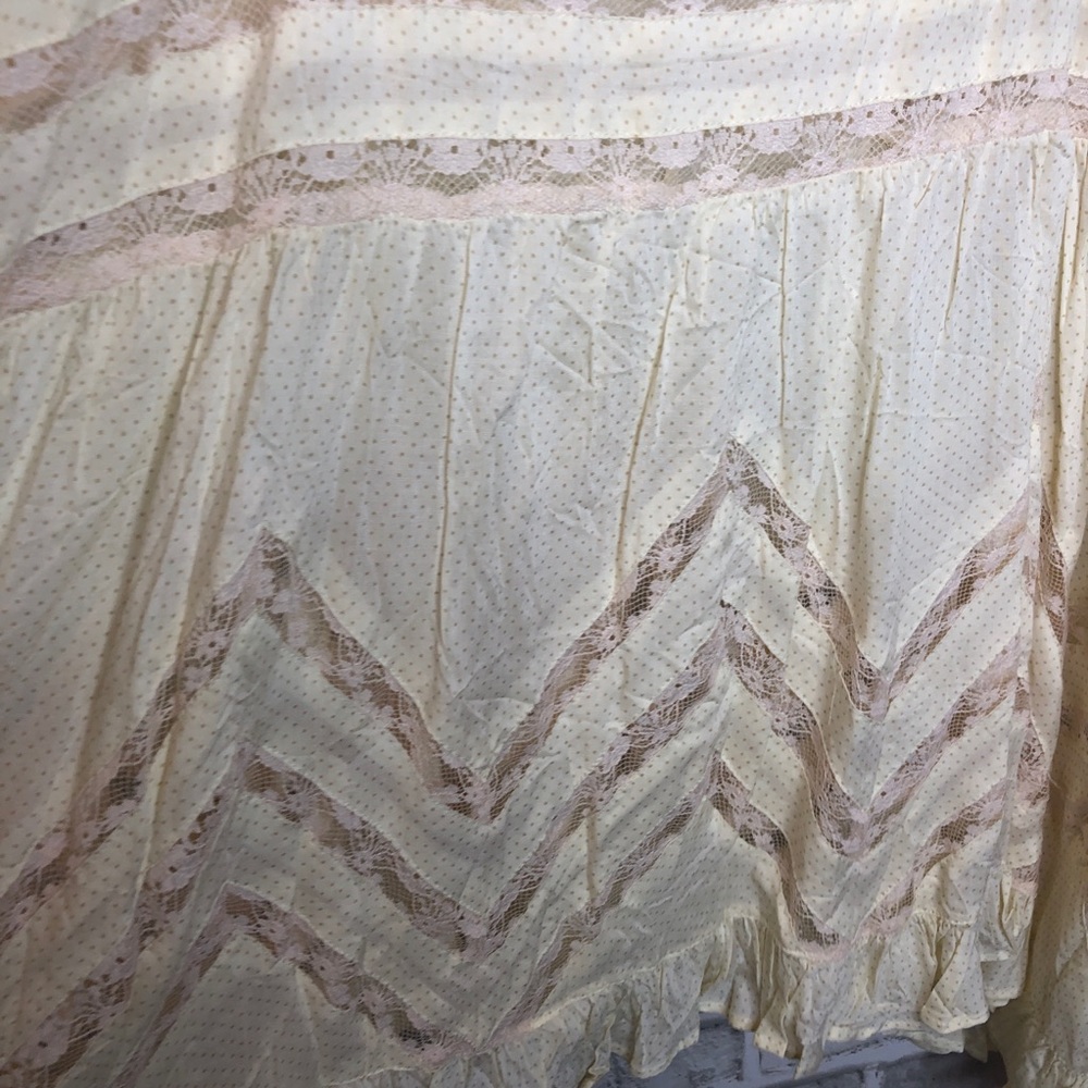 NWT • FREE PEOPLE • Cream Lace Trapeze Dress- M - Picture 6 of 8